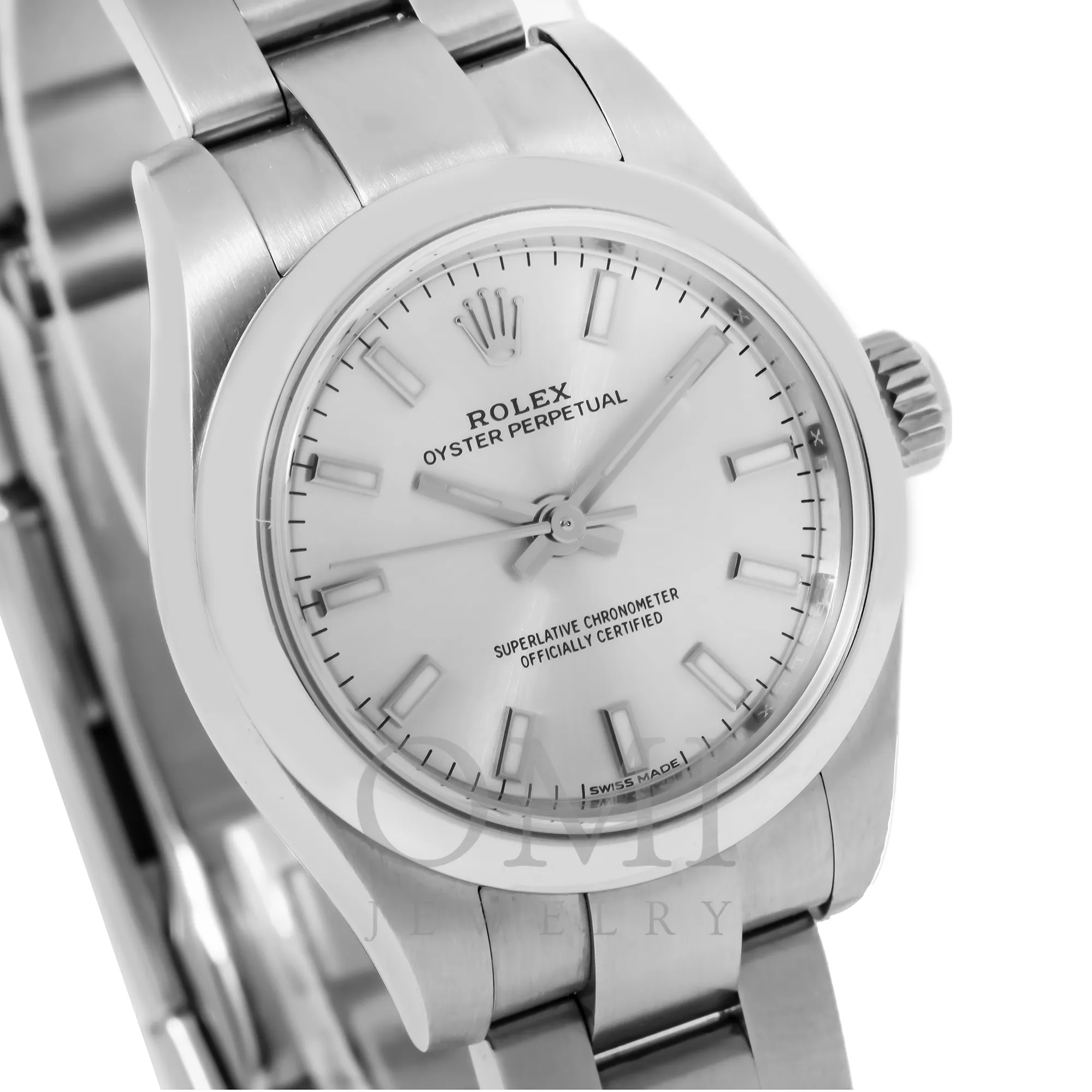 ROLEX OYSTER PERPETUAL 176200 26MM SILVER DIAL WITH STAINLESS STEEL OYSTER BRACELET