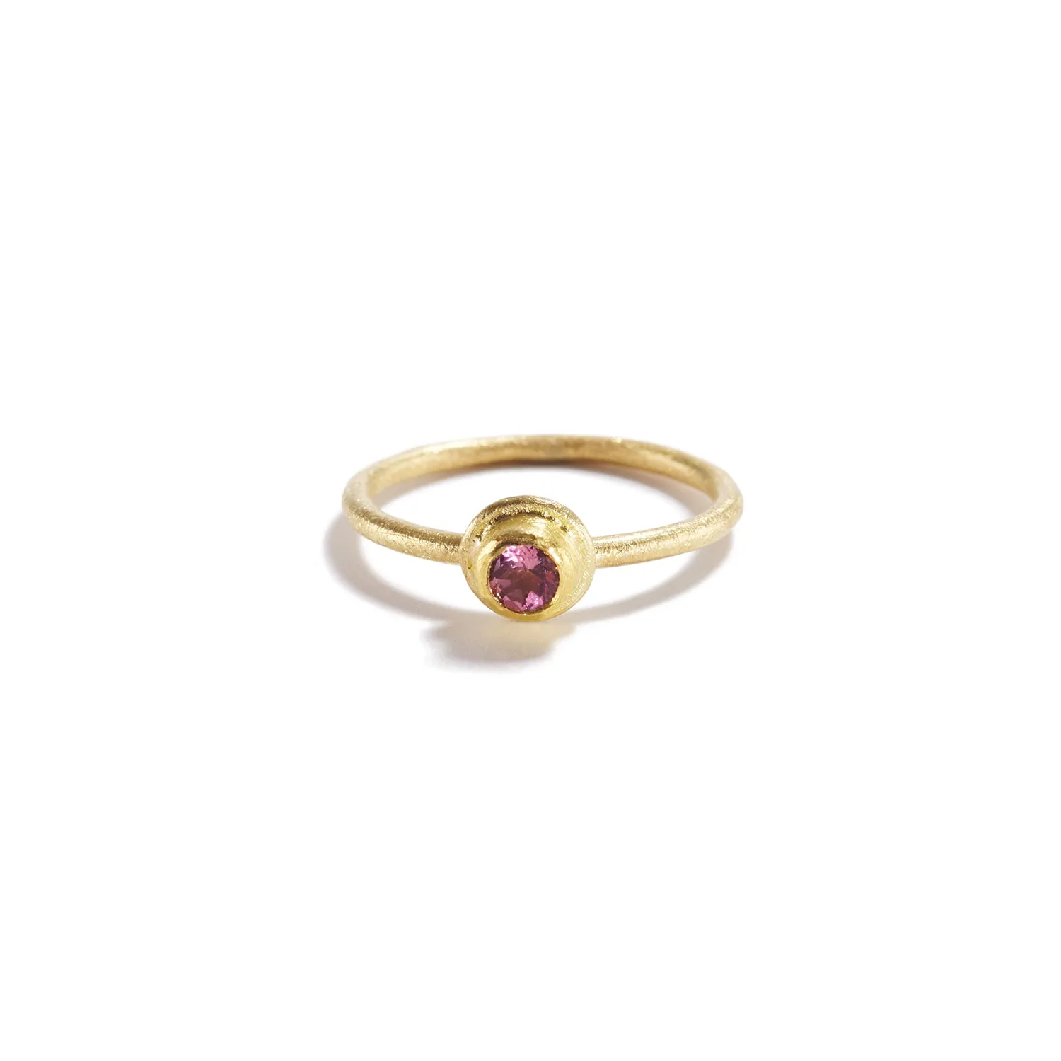 Round Sapphire Stacking Ring