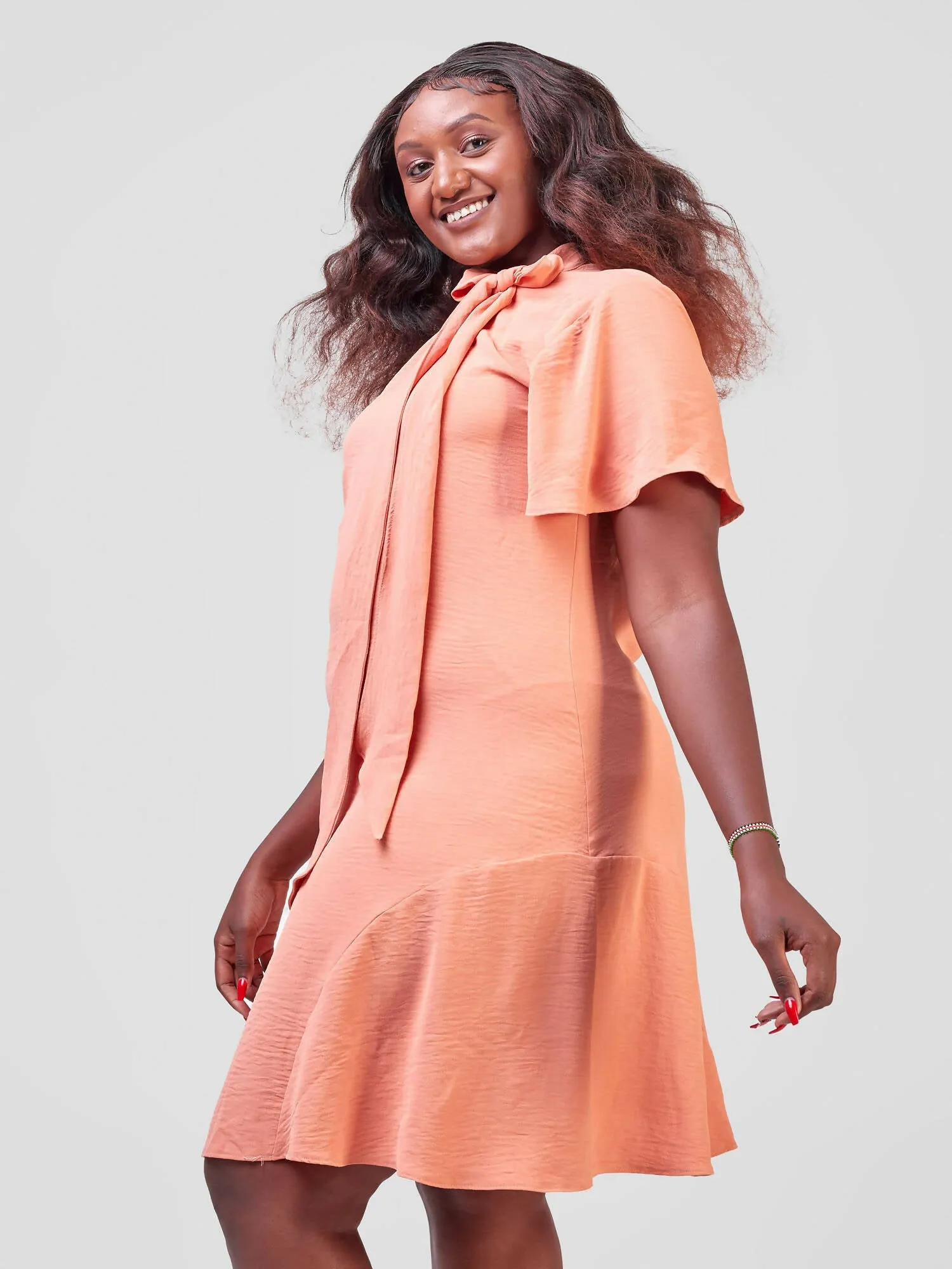 Salok Havilah Amani Shift Dress - Coral