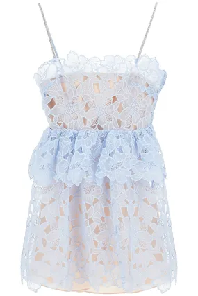 SELF PORTRAIT mini organza lace dress in 9