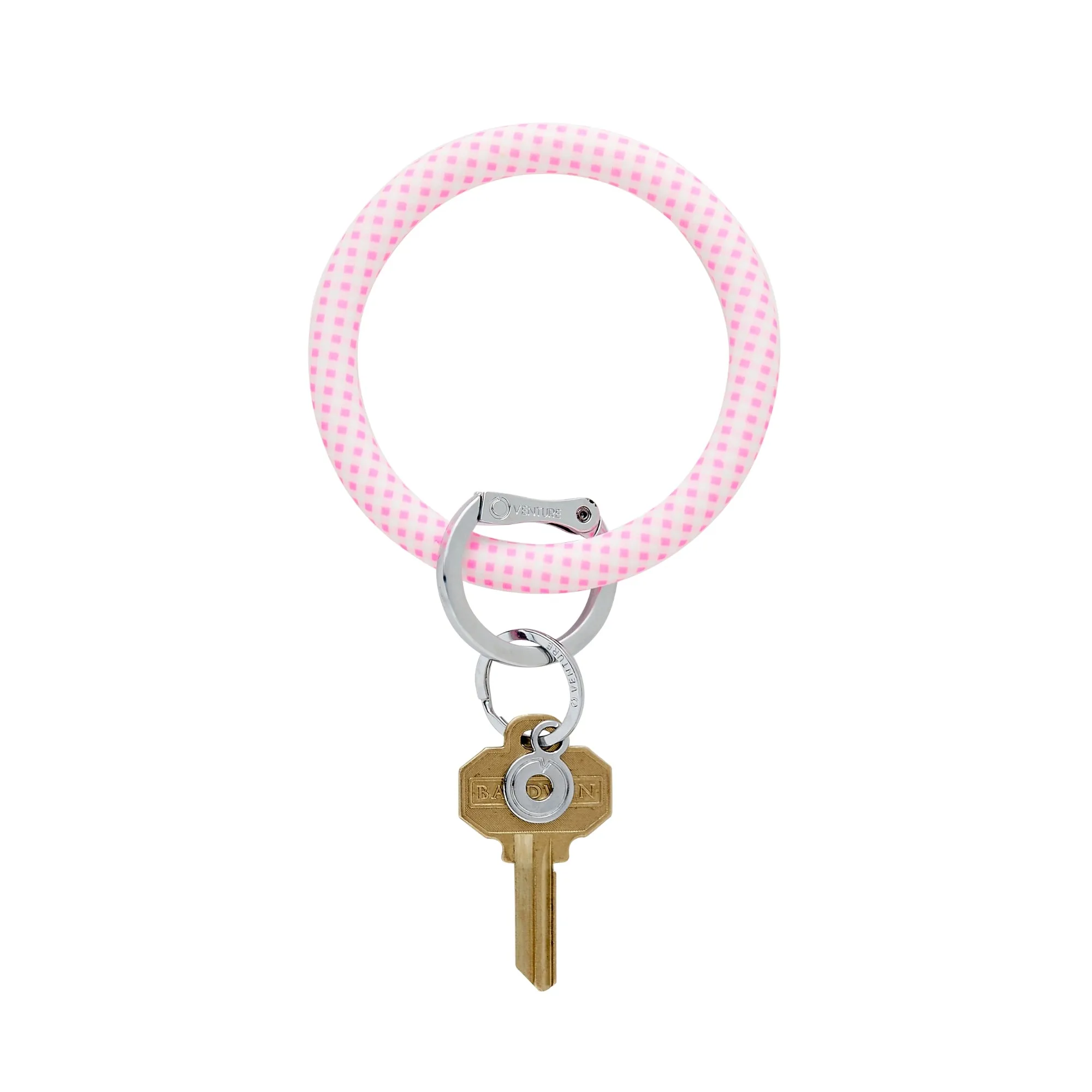 Silicone Big O Gingham Key Ring