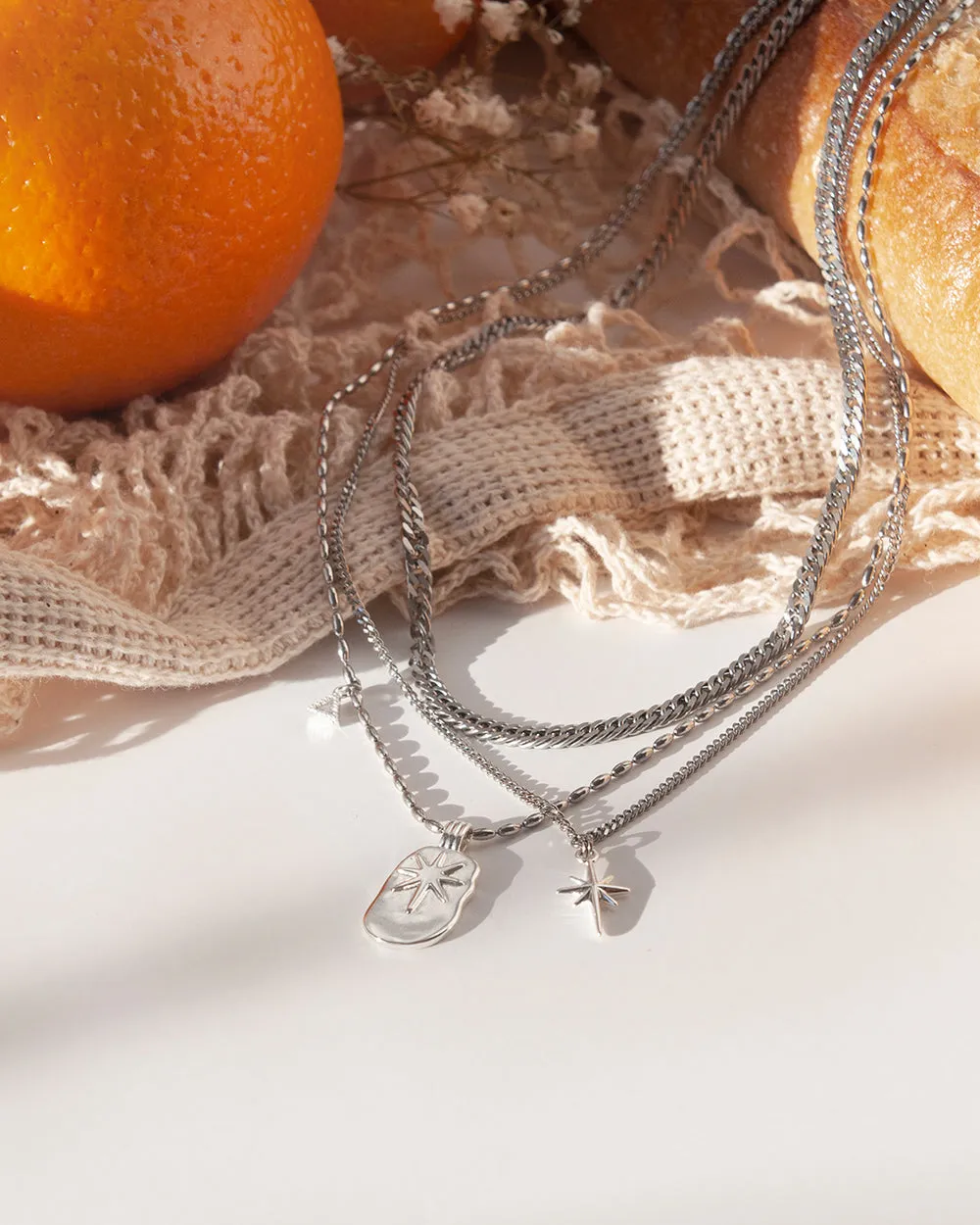 Silver Plated Paola Necklace