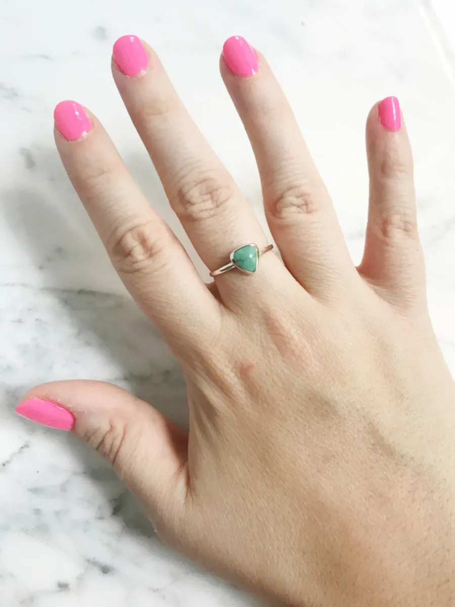 Turquoise Triangle Ring