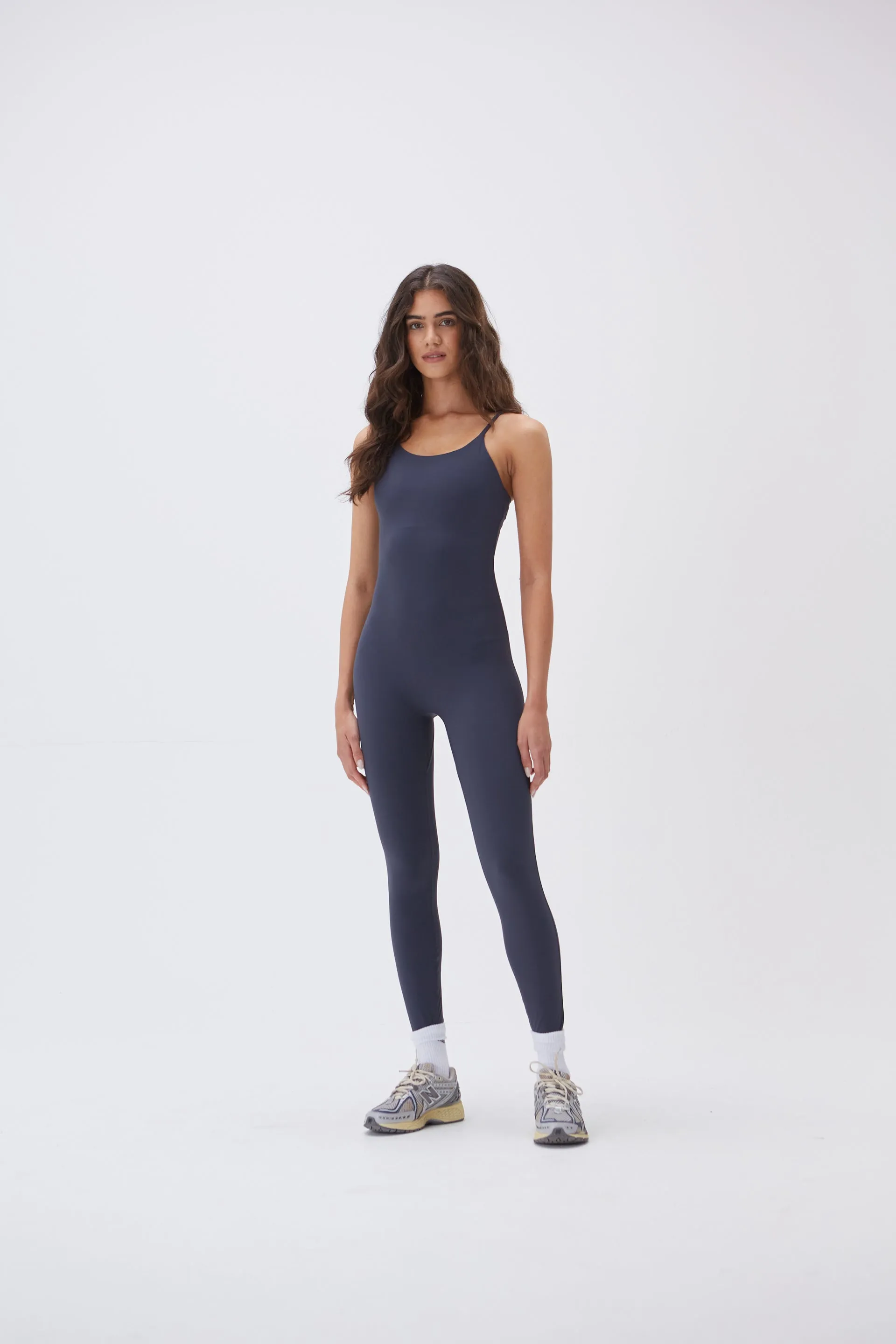 Ultimate Strappy Full Length Unitard - Midnight Blue