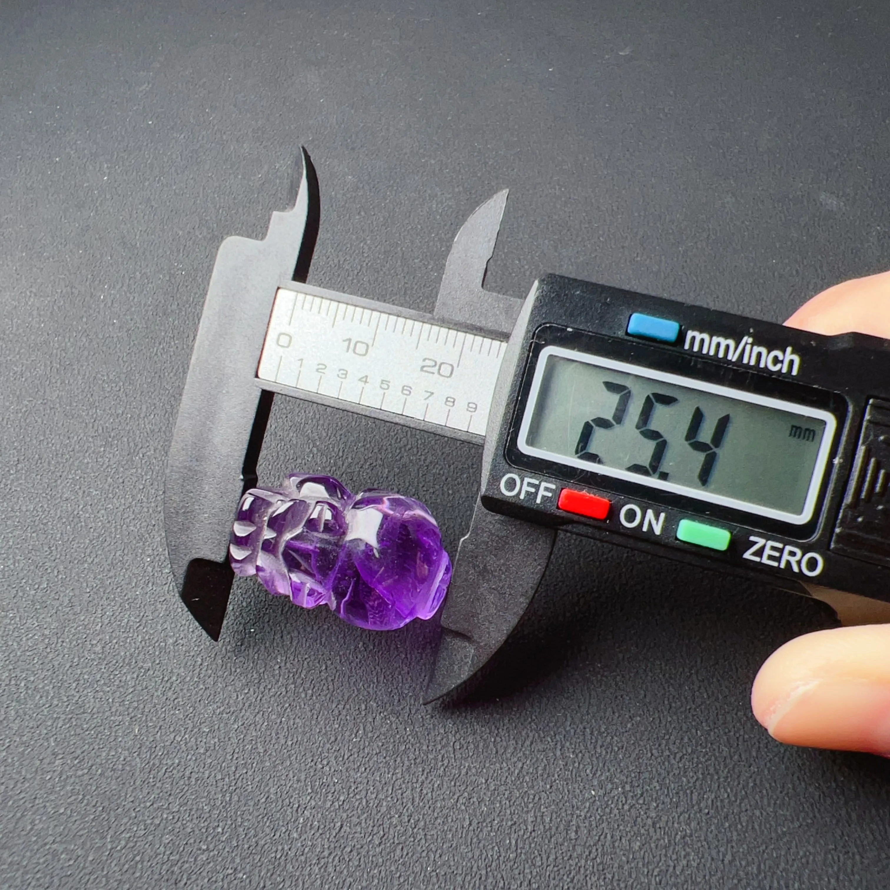 Wealth Attraction 2024 Natural Amethyst Pixiu Fengshui Crystal Decor 25.4mm