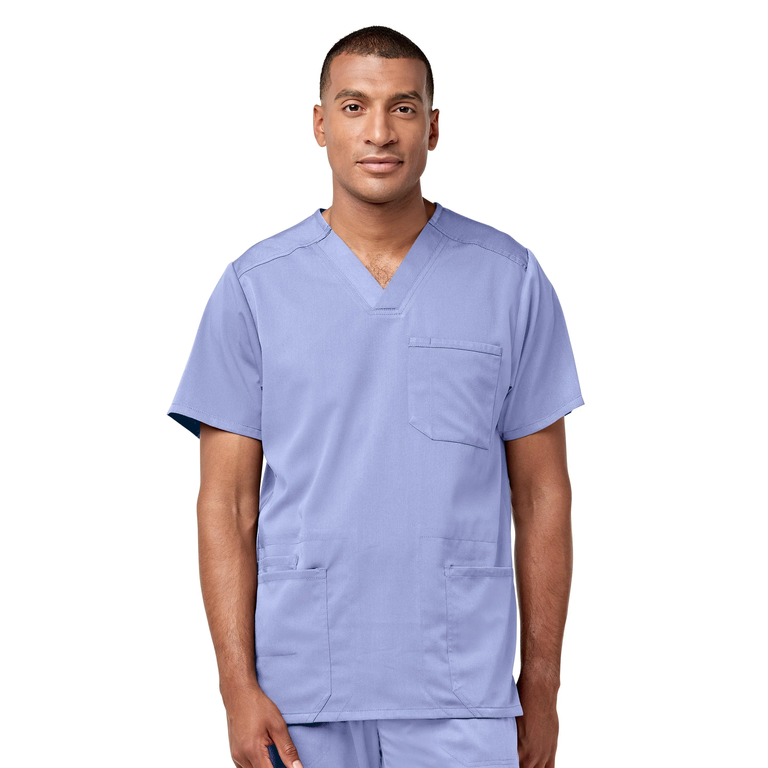 Wink PRO Men's Multi-Pocket V-Neck Scrub Top 6819