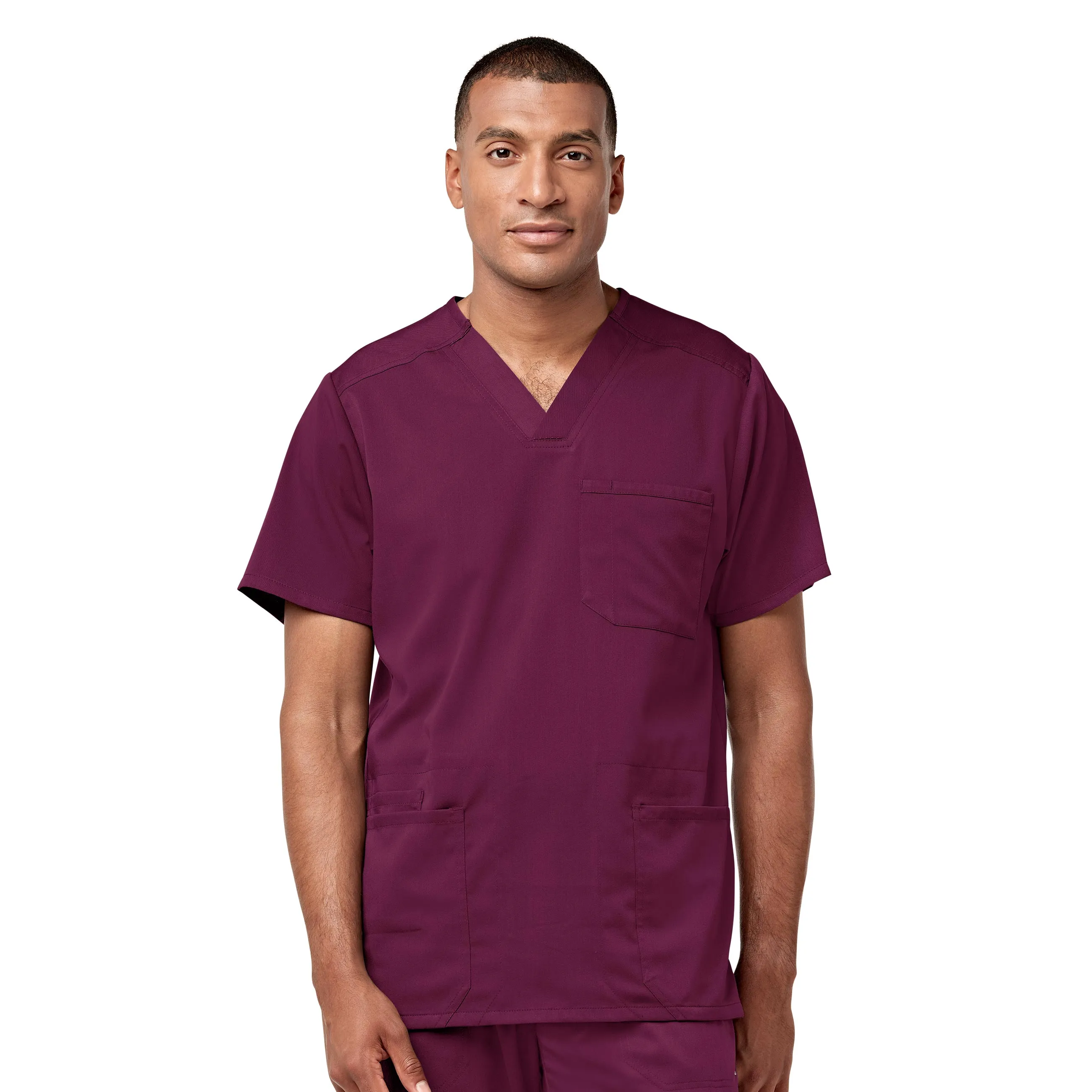 Wink PRO Men's Multi-Pocket V-Neck Scrub Top 6819