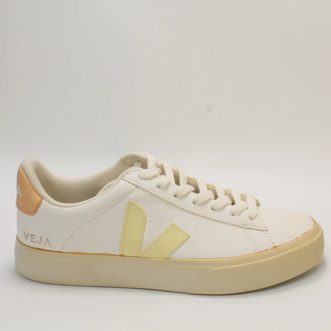 Womens Veja Campo White Sun Peach F Uk Size 5