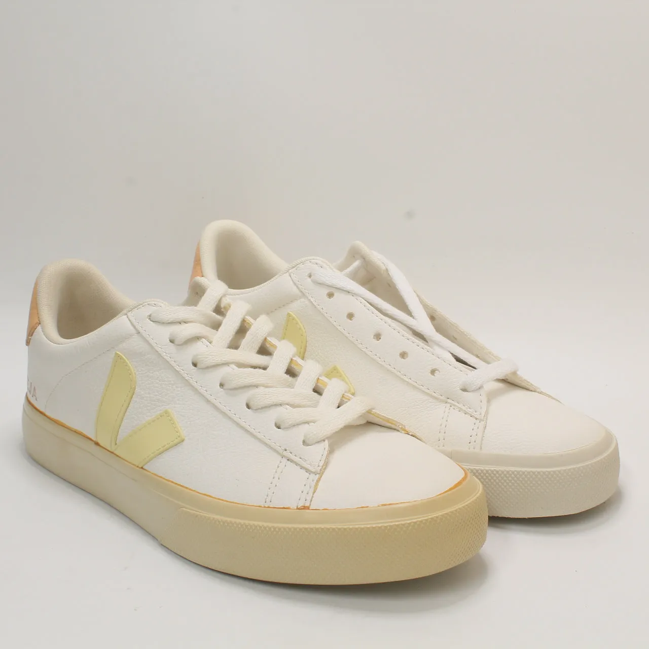 Womens Veja Campo White Sun Peach F Uk Size 5