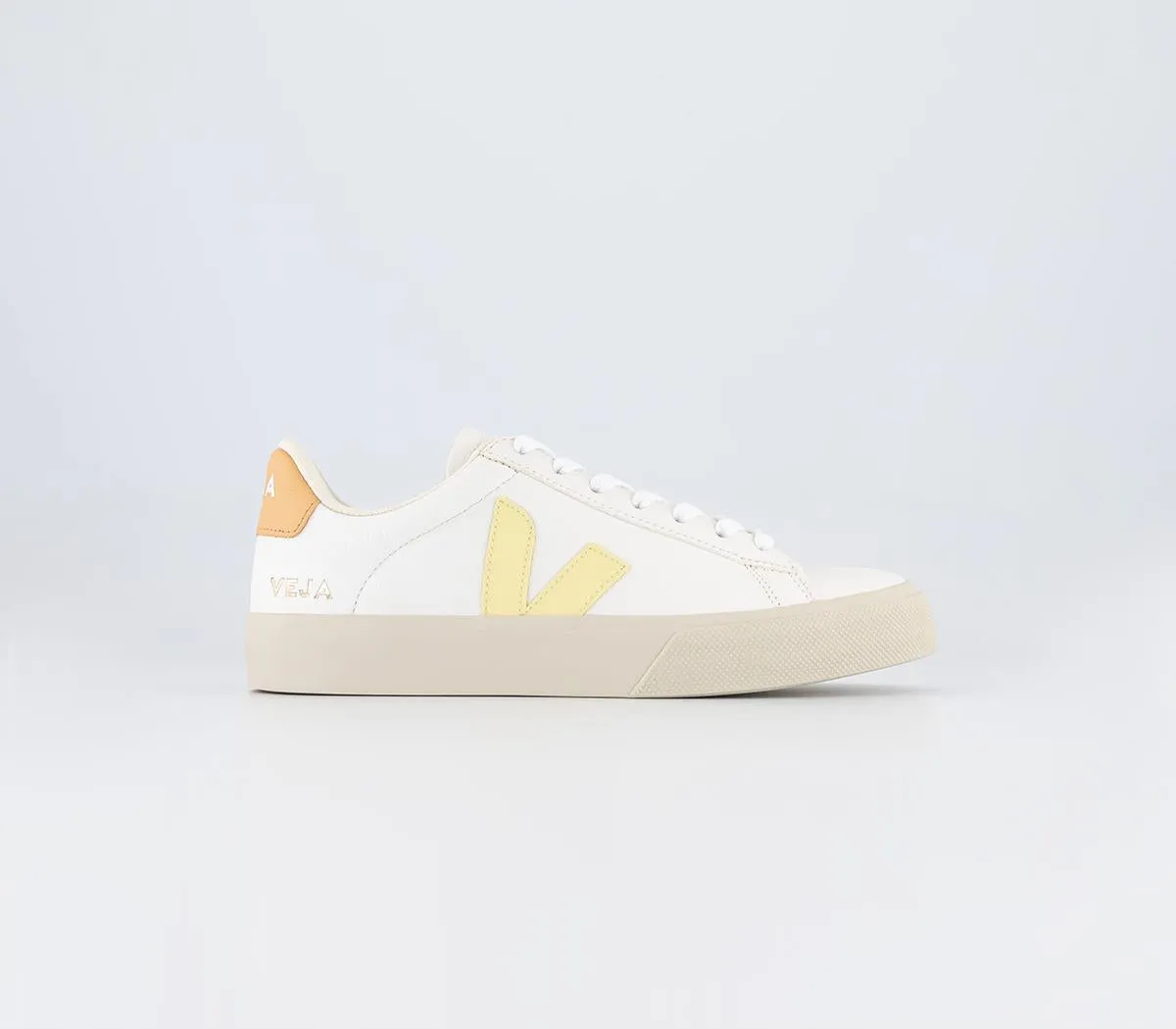 Womens Veja Campo White Sun Peach F Uk Size 5